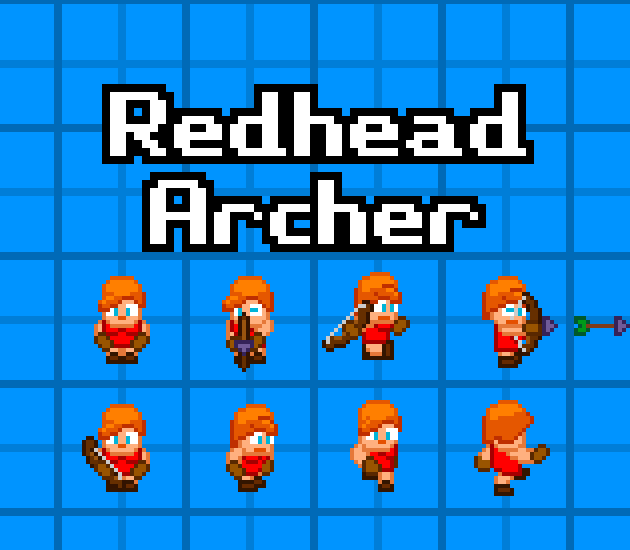 red_archer pixel art